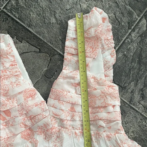 ⭐️NWT HUNTER & BROWN Toile Floral Maxi Dress Sweetheart Pleats Coquette Coastal - Picture 11 of 15